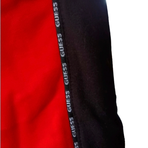 Guess Iben Hoodie Colorblock Jogger Set Red, Black & White Men's (2023) NWOT - Picture 7 of 15